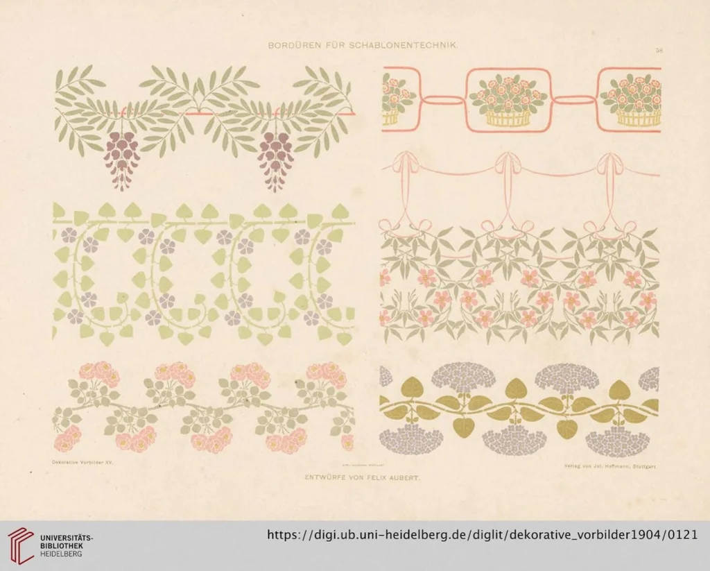 An illustration from Dekorative Vorbilder: farbige Meisterwerke aus alter und neuer Zeit — 15.1904, 1904, leaf 121