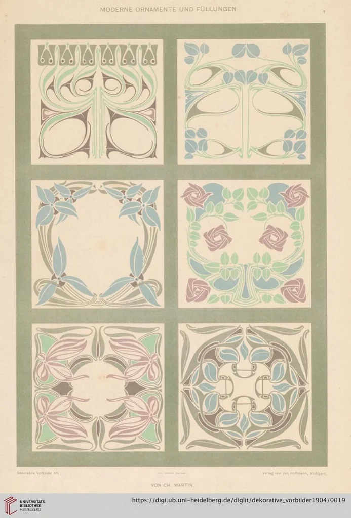 An illustration from Dekorative Vorbilder: farbige Meisterwerke aus alter und neuer Zeit — 15.1904, 1904, leaf 19
