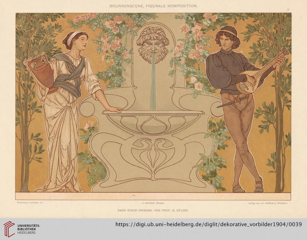 An illustration from Dekorative Vorbilder: farbige Meisterwerke aus alter und neuer Zeit — 15.1904, 1904, leaf 39