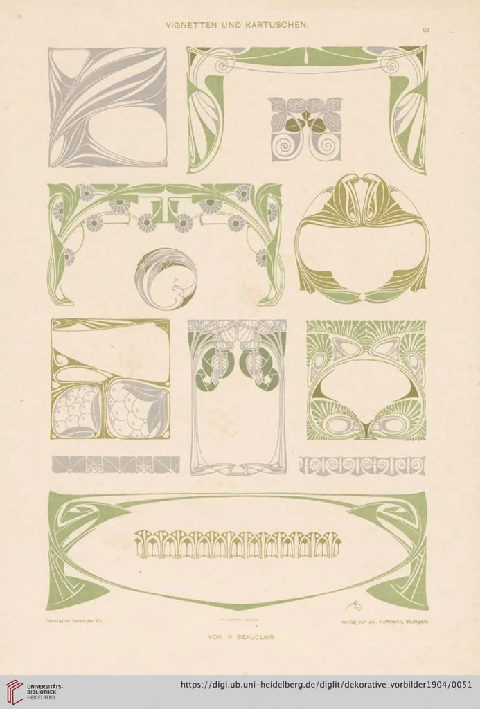 An illustration from Dekorative Vorbilder: farbige Meisterwerke aus alter und neuer Zeit — 15.1904, 1904, leaf 51