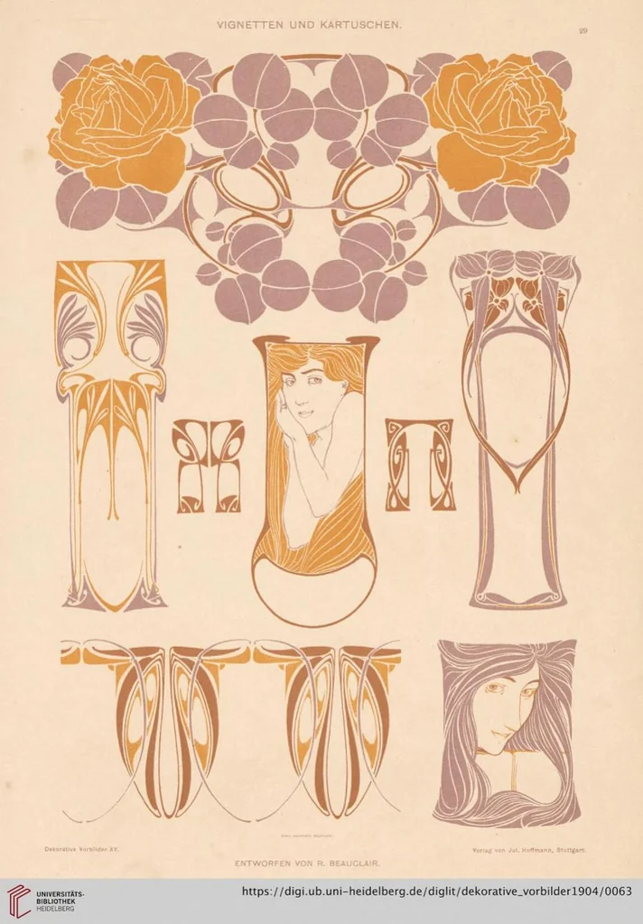 An illustration from Dekorative Vorbilder: farbige Meisterwerke aus alter und neuer Zeit — 15.1904, 1904, leaf 63