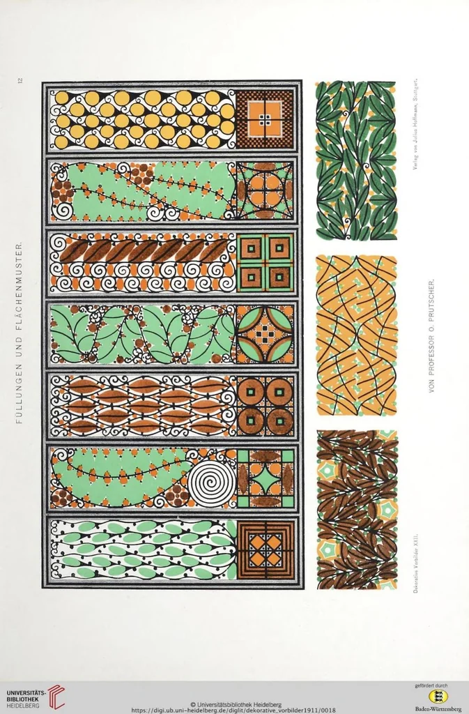 An illustration from Dekorative Vorbilder: farbige Meisterwerke aus alter und neuer Zeit — 22.1911, 1911, leaf 18