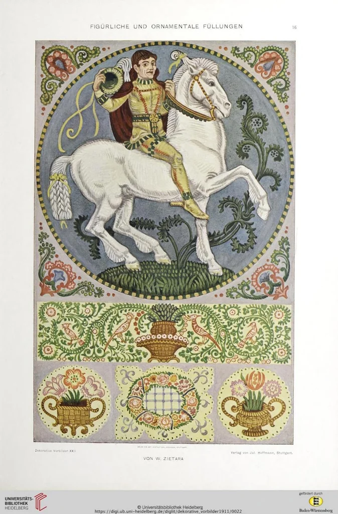An illustration from Dekorative Vorbilder: farbige Meisterwerke aus alter und neuer Zeit — 22.1911, 1911, leaf 22