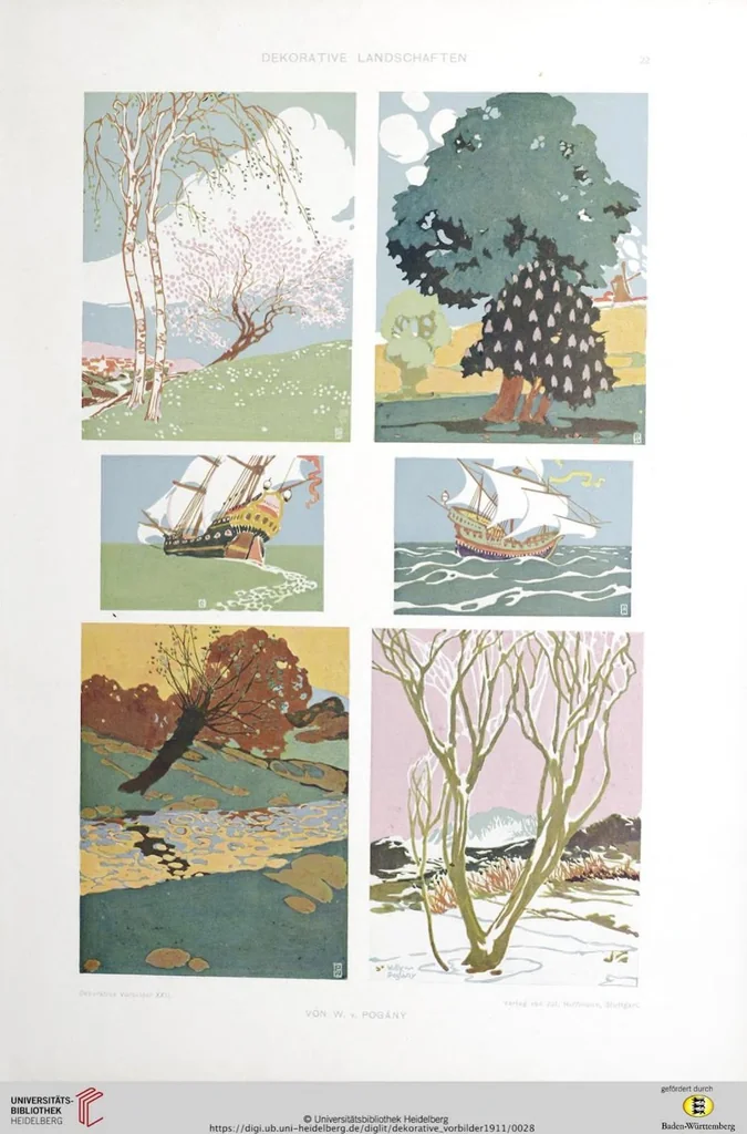 An illustration from Dekorative Vorbilder: farbige Meisterwerke aus alter und neuer Zeit — 22.1911, 1911, leaf 28