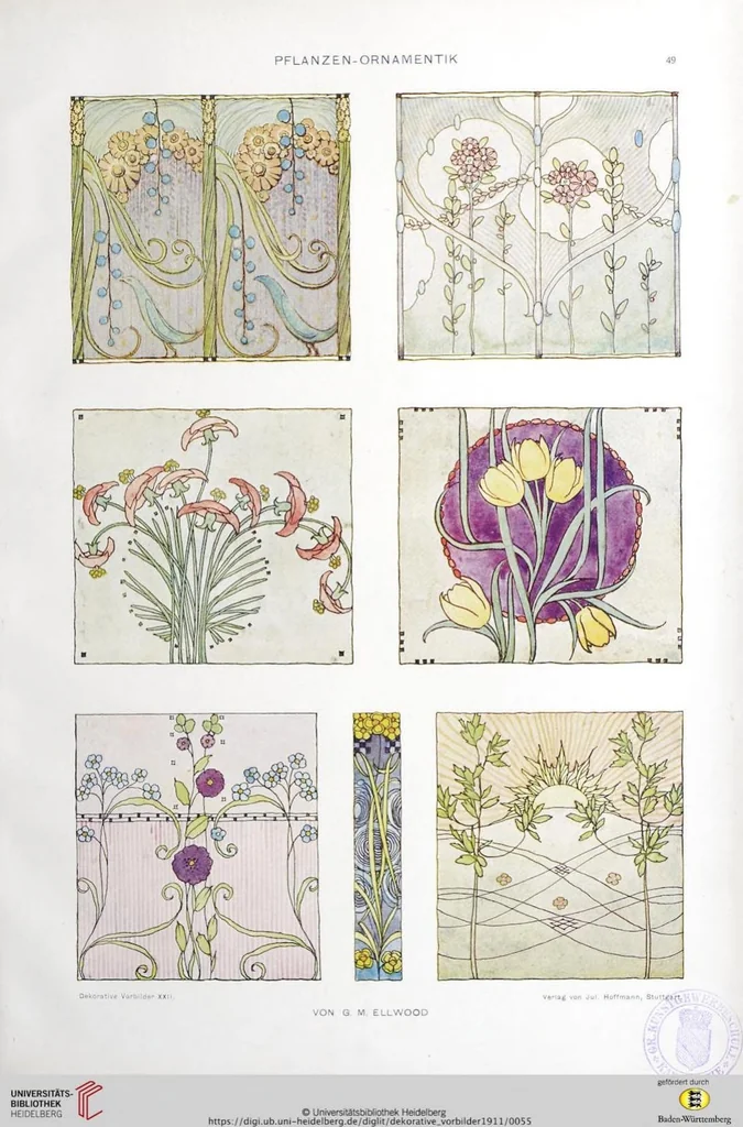 An illustration from Dekorative Vorbilder: farbige Meisterwerke aus alter und neuer Zeit — 22.1911, 1911, leaf 55