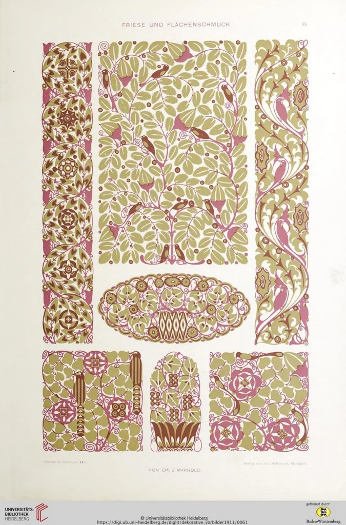 An illustration from Dekorative Vorbilder: farbige Meisterwerke aus alter und neuer Zeit — 22.1911, 1911, leaf 61
