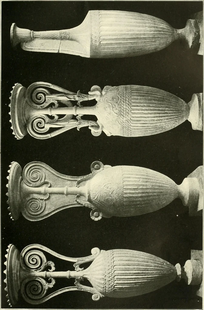 An illustration from Dekorative skvlptvr: figvr, ornament, architektvrplastik avs den havptepochen der kvnst, 1910, leaf 100