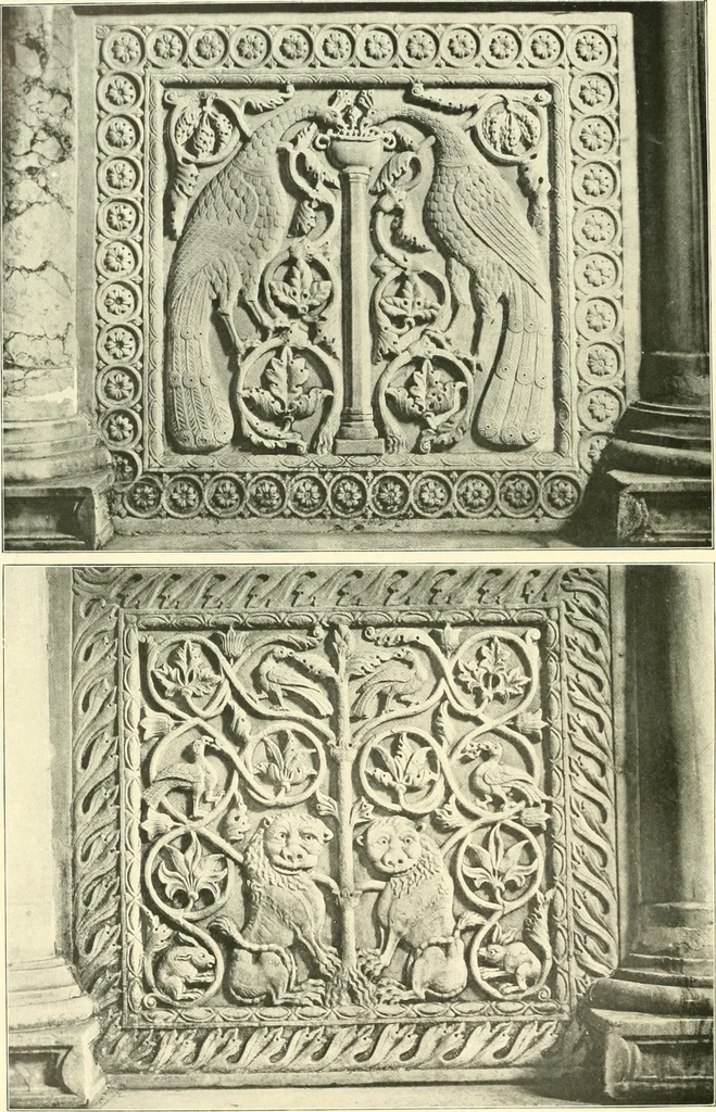An illustration from Dekorative skvlptvr: figvr, ornament, architektvrplastik avs den havptepochen der kvnst, 1910, leaf 107