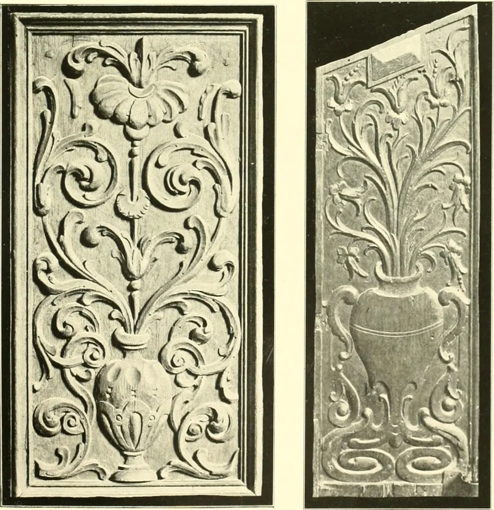 An illustration from Dekorative skvlptvr: figvr, ornament, architektvrplastik avs den havptepochen der kvnst, 1910, leaf 132