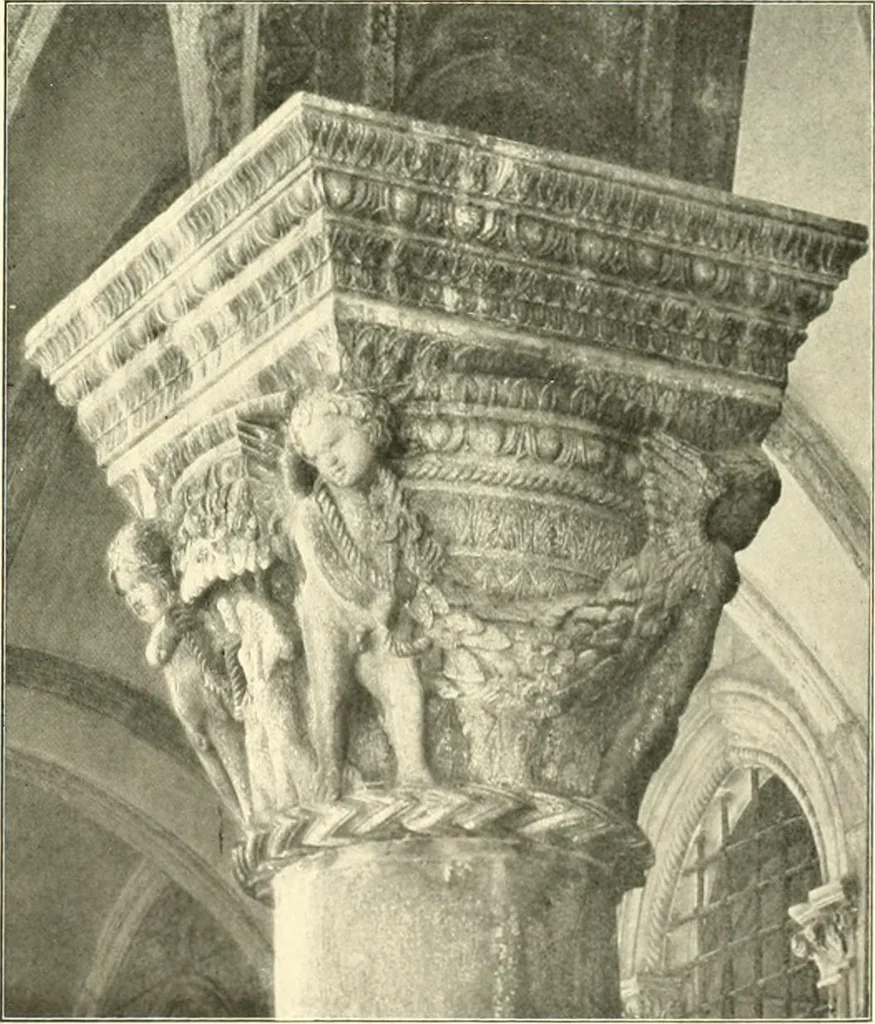 An illustration from Dekorative skvlptvr: figvr, ornament, architektvrplastik avs den havptepochen der kvnst, 1910, leaf 134