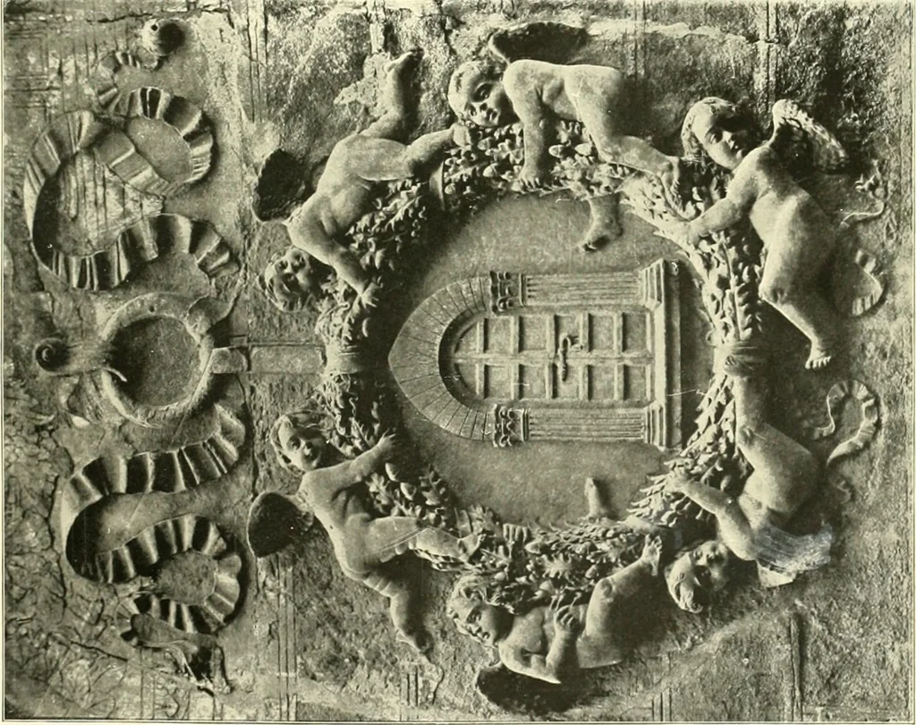 An illustration from Dekorative skvlptvr: figvr, ornament, architektvrplastik avs den havptepochen der kvnst, 1910, leaf 140