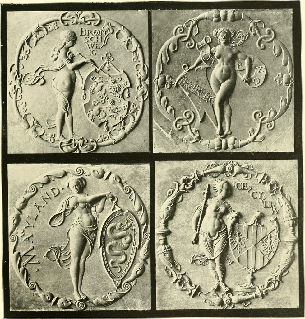 An illustration from Dekorative skvlptvr: figvr, ornament, architektvrplastik avs den havptepochen der kvnst, 1910, leaf 142