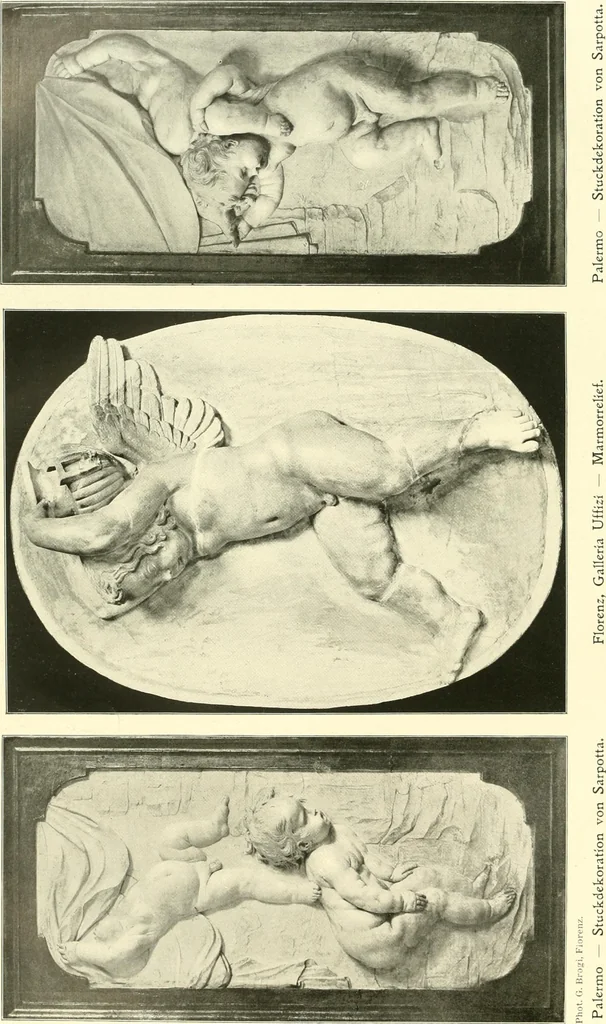 An illustration from Dekorative skvlptvr: figvr, ornament, architektvrplastik avs den havptepochen der kvnst, 1910, leaf 31