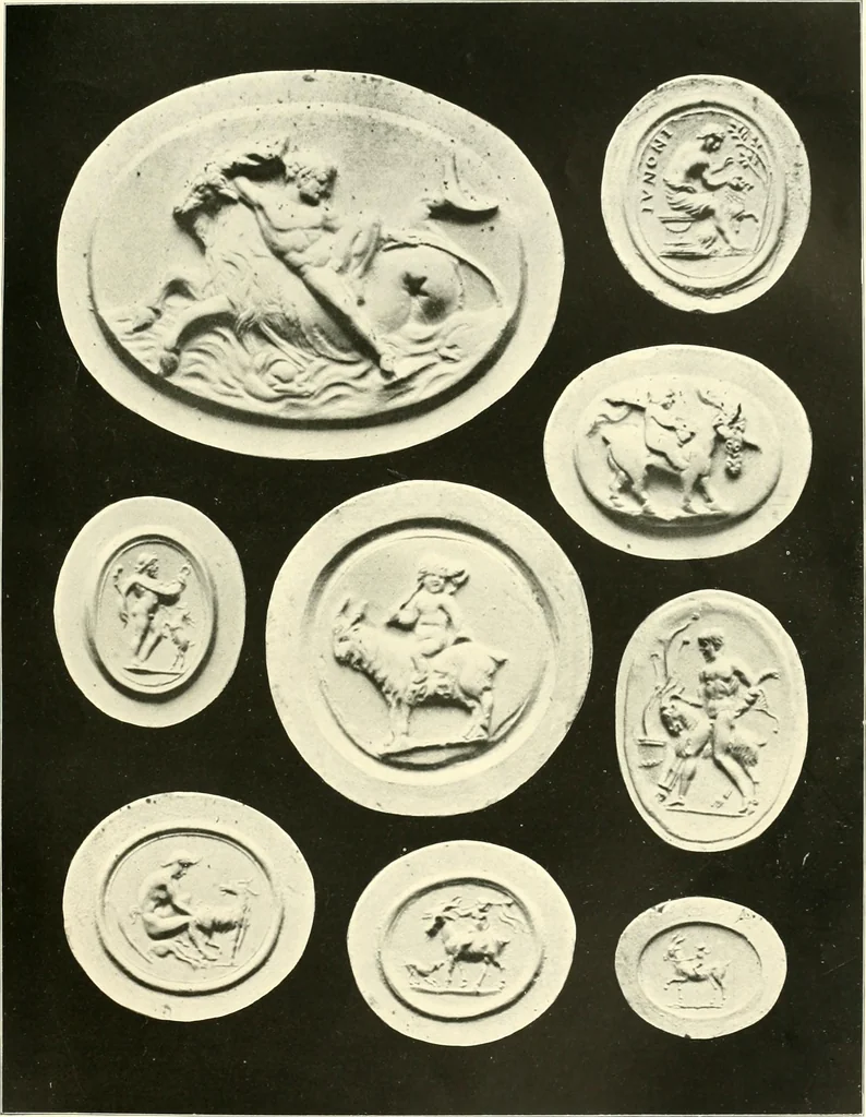 An illustration from Dekorative skvlptvr: figvr, ornament, architektvrplastik avs den havptepochen der kvnst, 1910, leaf 34