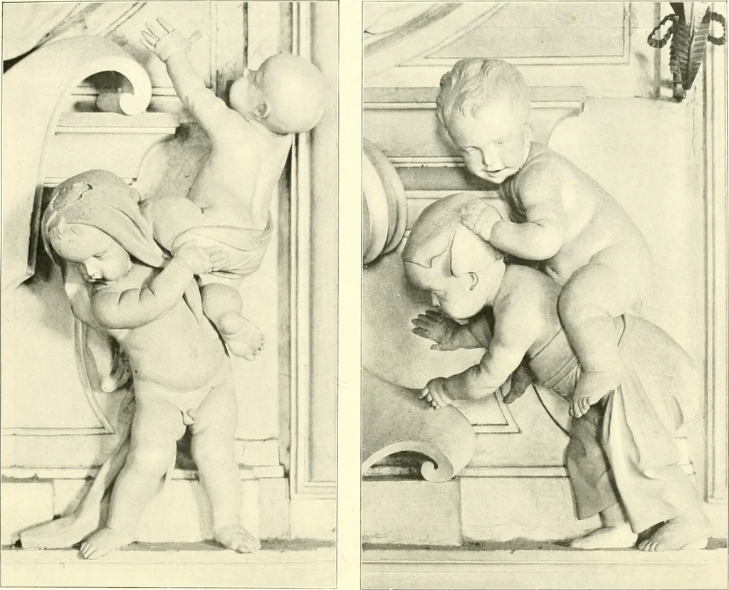 An illustration from Dekorative skvlptvr: figvr, ornament, architektvrplastik avs den havptepochen der kvnst, 1910, leaf 38