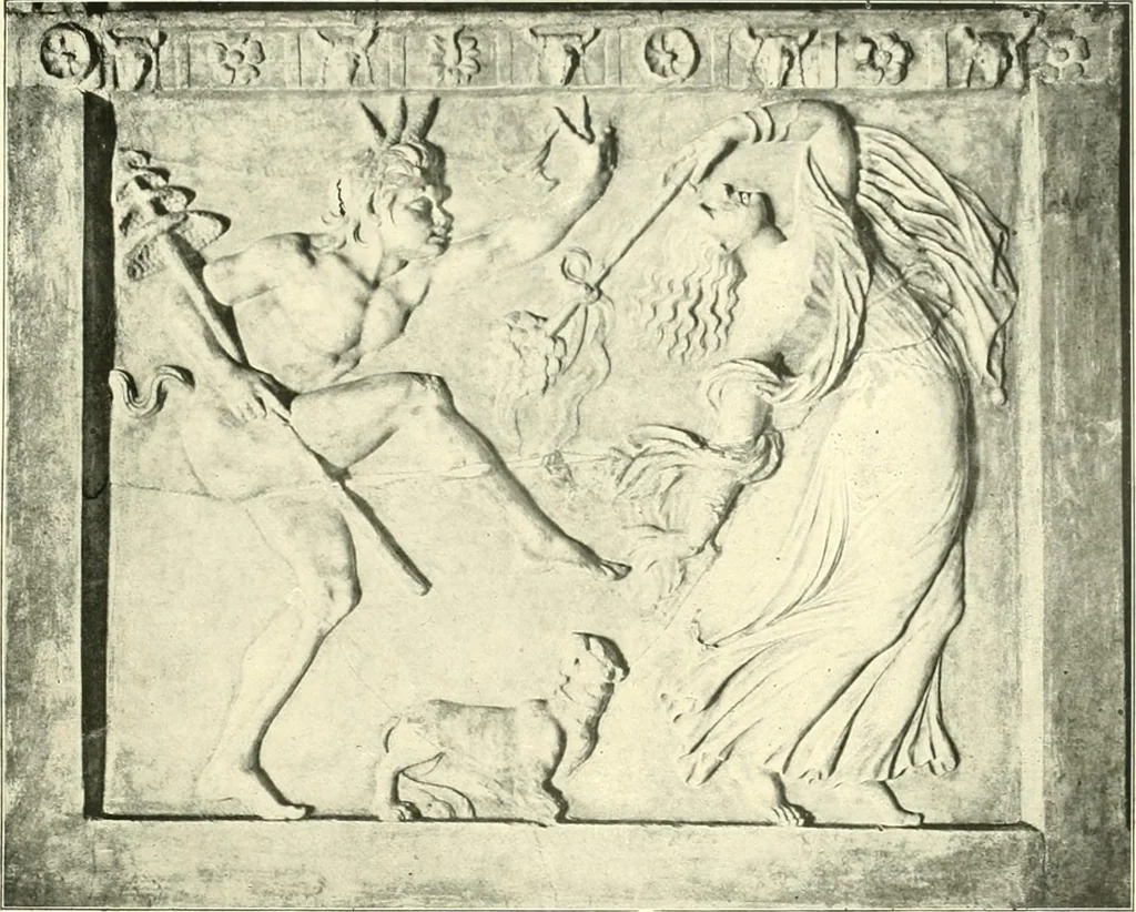 An illustration from Dekorative skvlptvr: figvr, ornament, architektvrplastik avs den havptepochen der kvnst, 1910, leaf 46