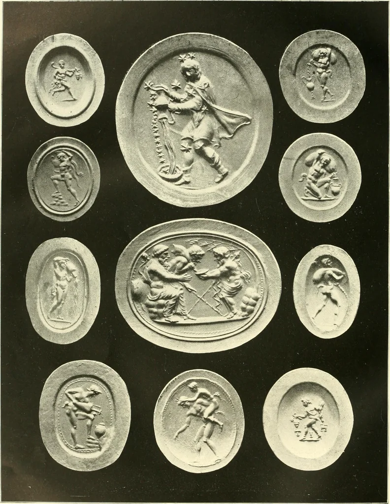 An illustration from Dekorative skvlptvr: figvr, ornament, architektvrplastik avs den havptepochen der kvnst, 1910, leaf 53