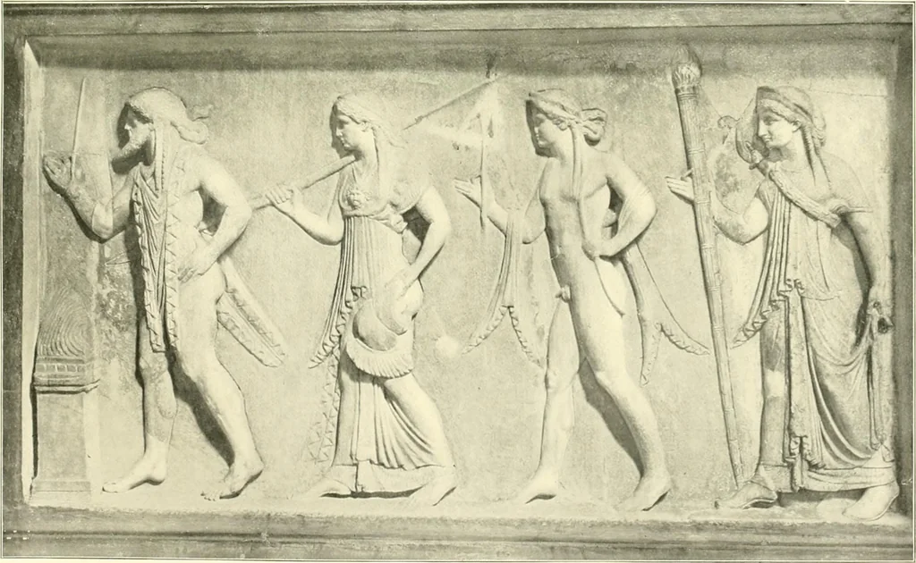 An illustration from Dekorative skvlptvr: figvr, ornament, architektvrplastik avs den havptepochen der kvnst, 1910, leaf 64