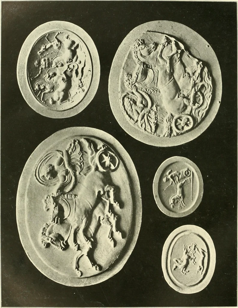 An illustration from Dekorative skvlptvr: figvr, ornament, architektvrplastik avs den havptepochen der kvnst, 1910, leaf 75