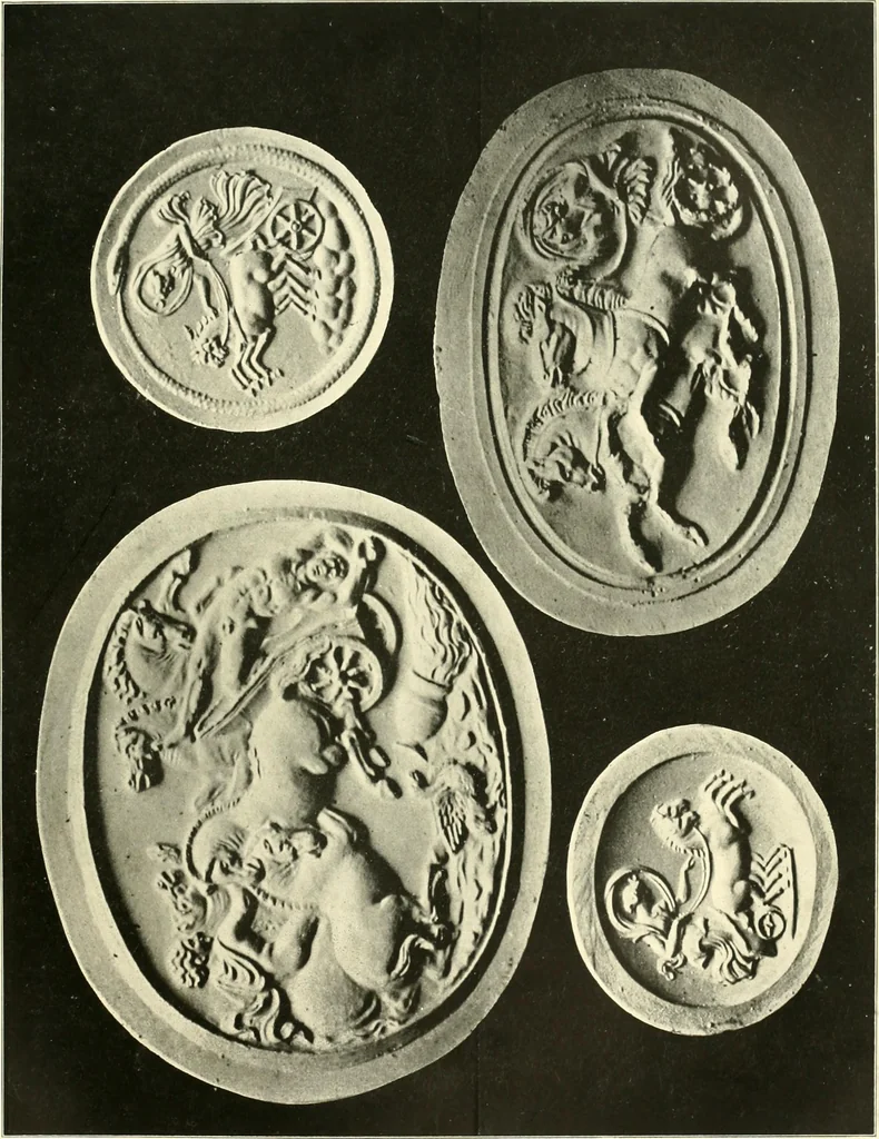 An illustration from Dekorative skvlptvr: figvr, ornament, architektvrplastik avs den havptepochen der kvnst, 1910, leaf 76