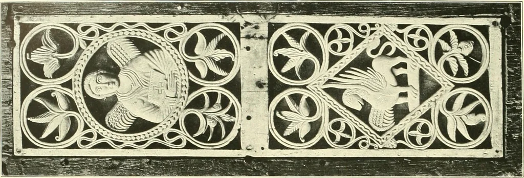 An illustration from Dekorative skvlptvr: figvr, ornament, architektvrplastik avs den havptepochen der kvnst, 1910, leaf 79