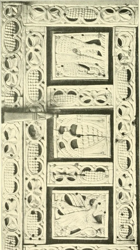 An illustration from Dekorative skvlptvr: figvr, ornament, architektvrplastik avs den havptepochen der kvnst, 1910, leaf 87