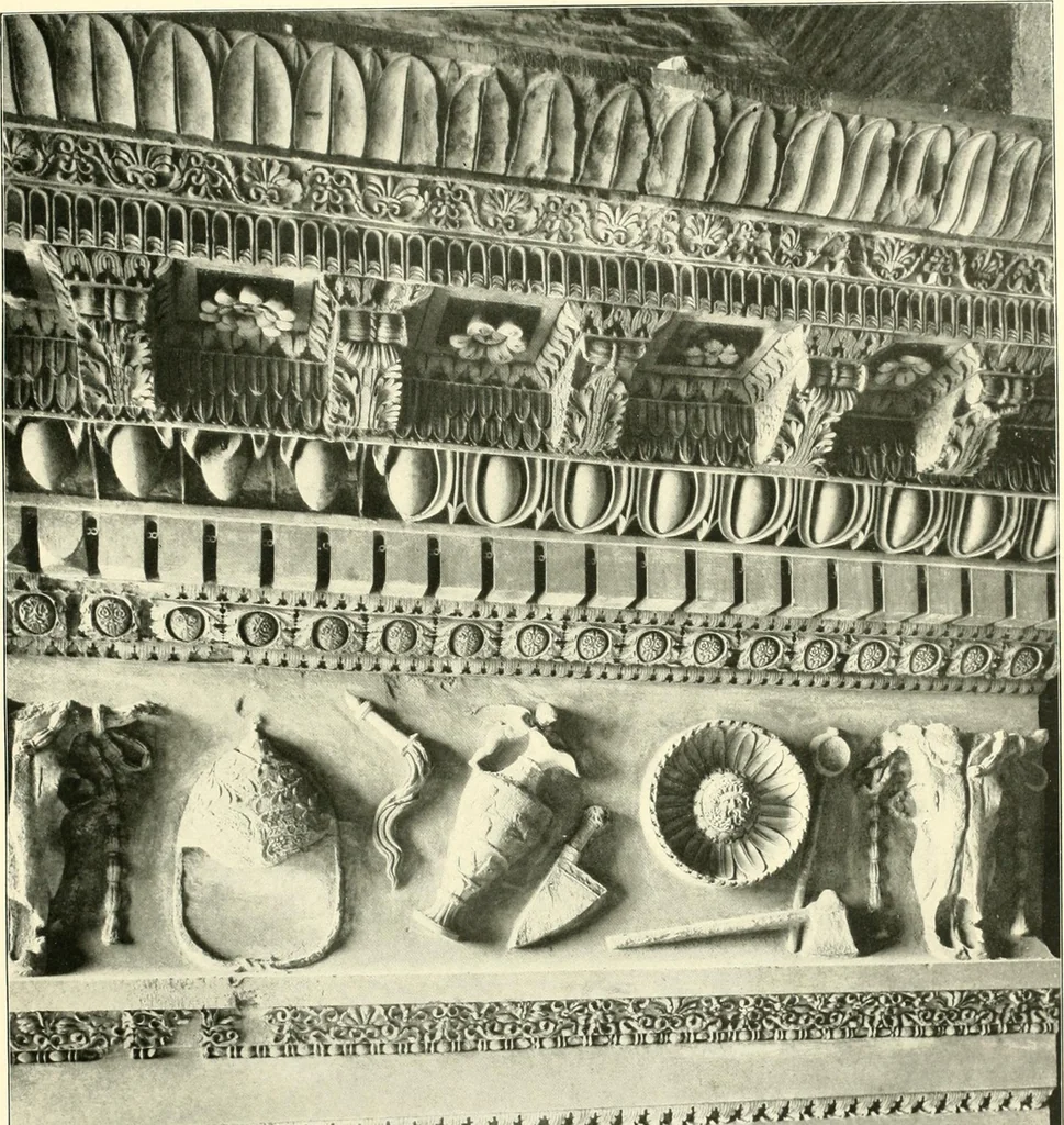 An illustration from Dekorative skvlptvr: figvr, ornament, architektvrplastik avs den havptepochen der kvnst, 1910, leaf 98