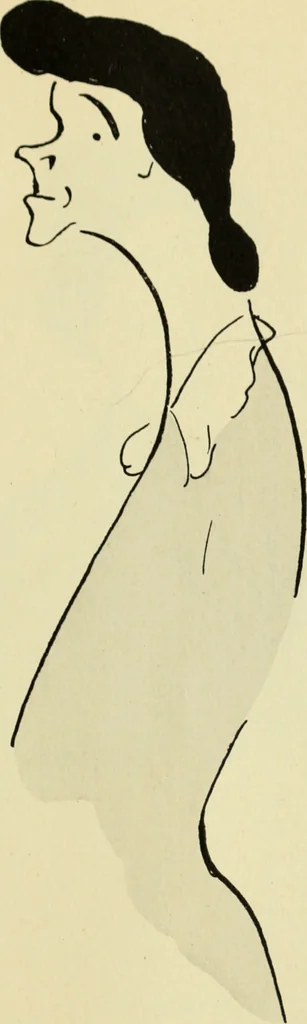 An illustration from De la Comédie Française aux boulevards. Préf. de Jules Claretie, 1906, leaf 110