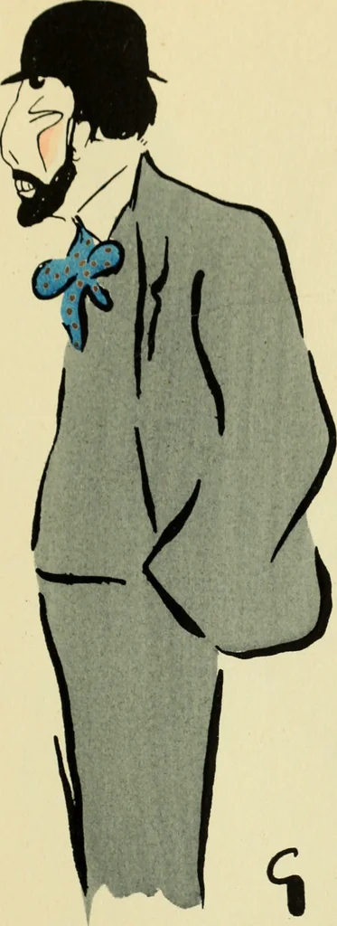 An illustration from De la Comédie Française aux boulevards. Préf. de Jules Claretie, 1906, leaf 124