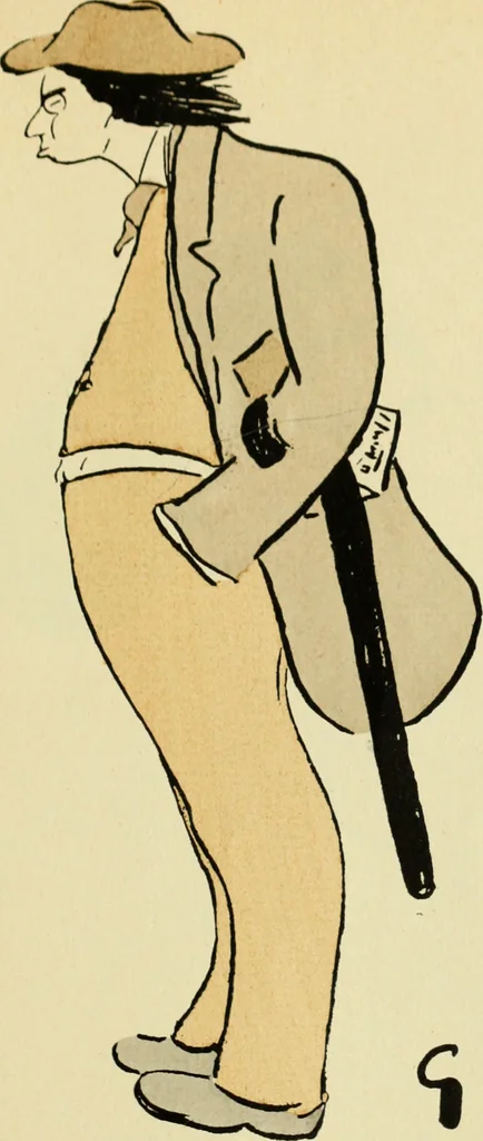 An illustration from De la Comédie Française aux boulevards. Préf. de Jules Claretie, 1906, leaf 134