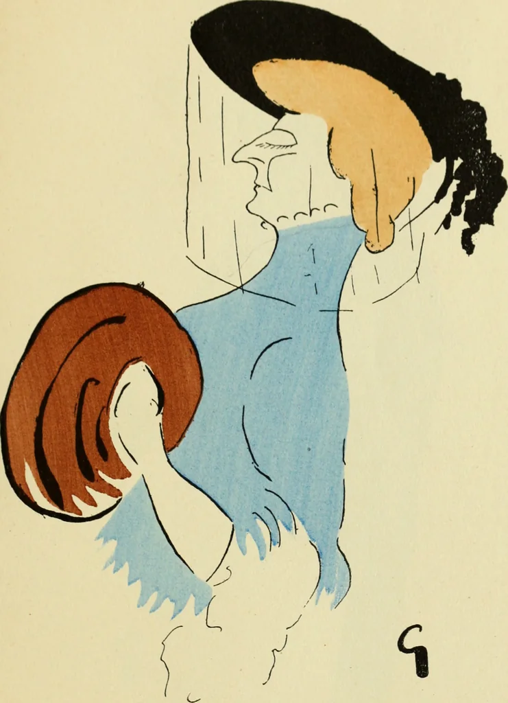 An illustration from De la Comédie Française aux boulevards. Préf. de Jules Claretie, 1906, leaf 22
