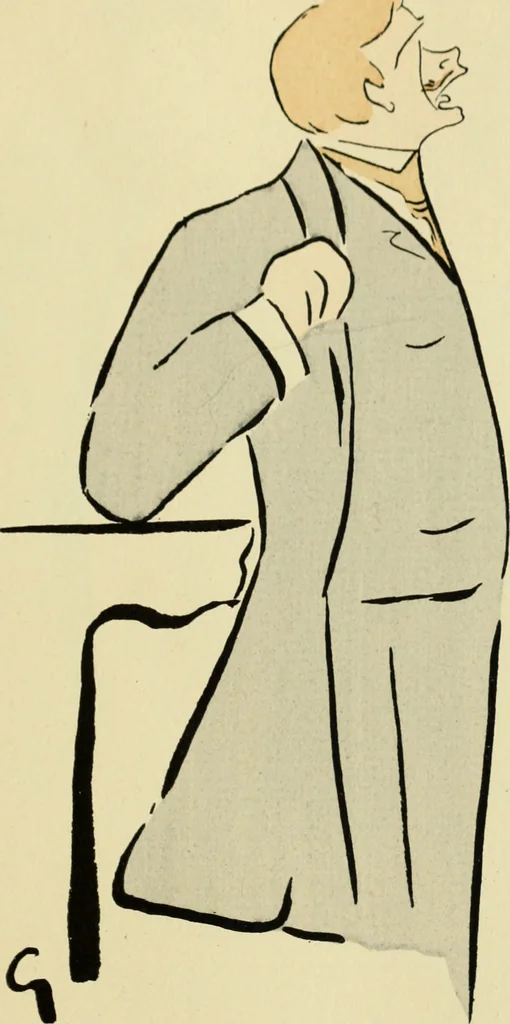 An illustration from De la Comédie Française aux boulevards. Préf. de Jules Claretie, 1906, leaf 26