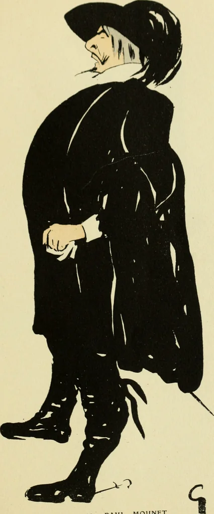 An illustration from De la Comédie Française aux boulevards. Préf. de Jules Claretie, 1906, leaf 32