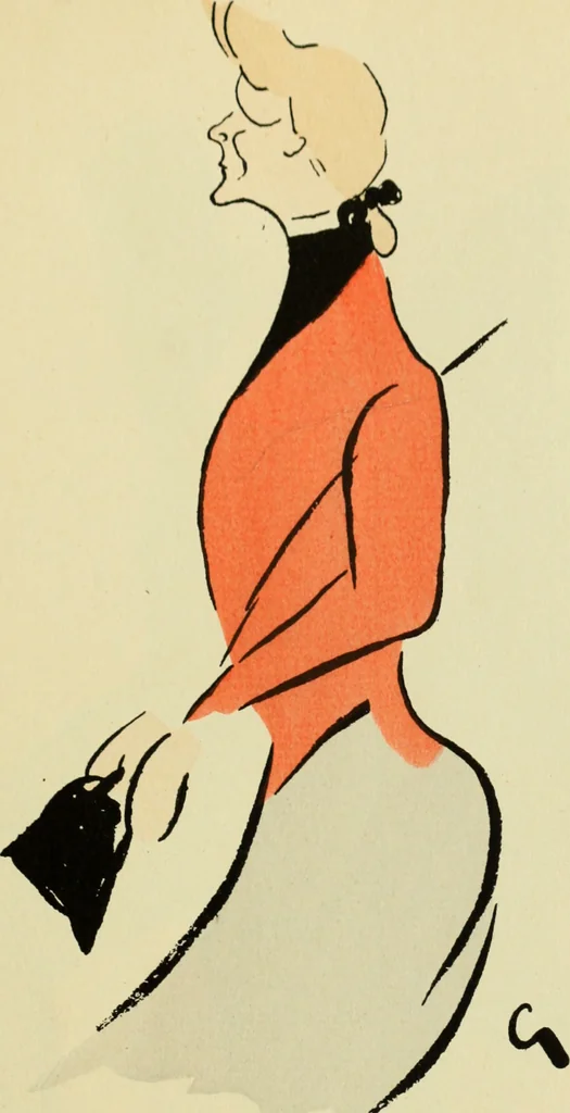 An illustration from De la Comédie Française aux boulevards. Préf. de Jules Claretie, 1906, leaf 38