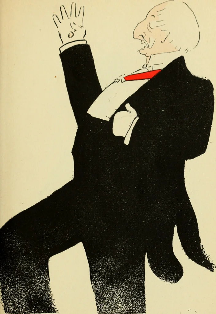 An illustration from De la Comédie Française aux boulevards. Préf. de Jules Claretie, 1906, leaf 40