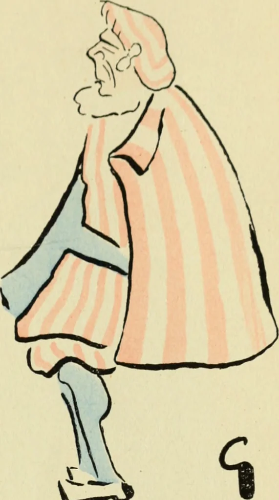 An illustration from De la Comédie Française aux boulevards. Préf. de Jules Claretie, 1906, leaf 44