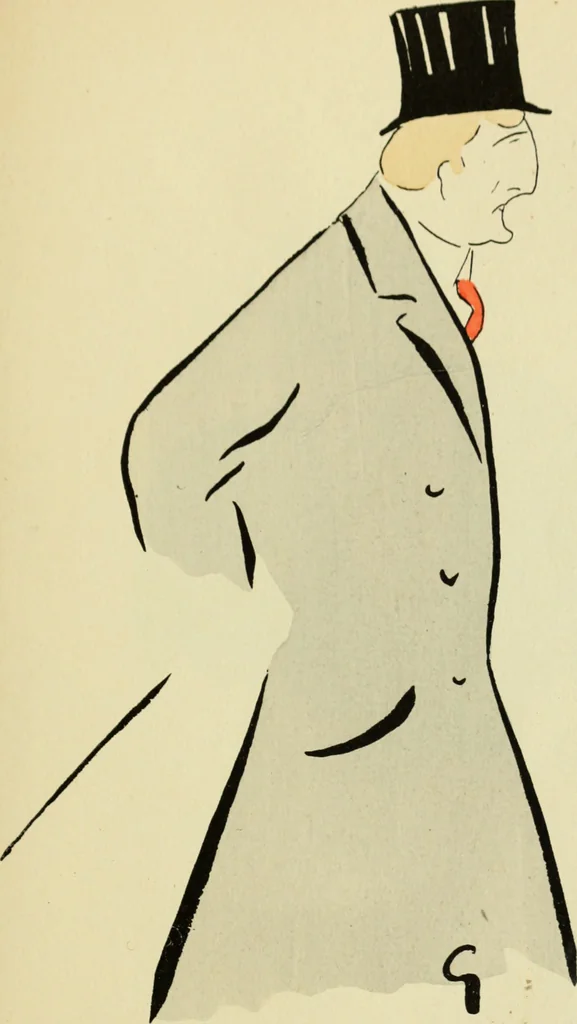 An illustration from De la Comédie Française aux boulevards. Préf. de Jules Claretie, 1906, leaf 54