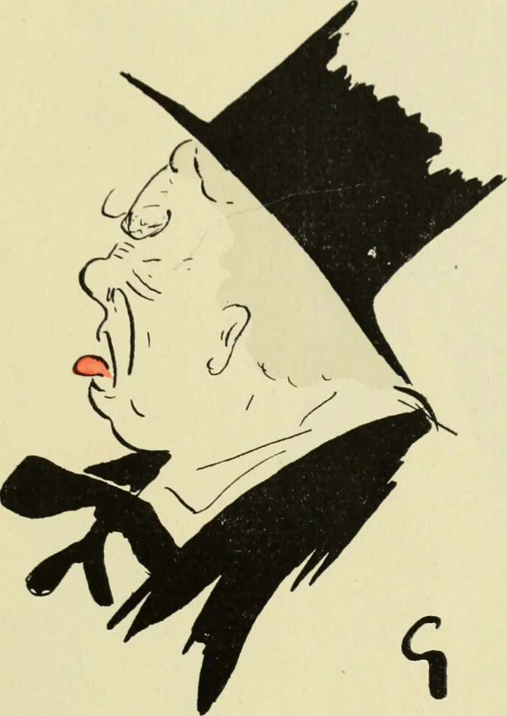 An illustration from De la Comédie Française aux boulevards. Préf. de Jules Claretie, 1906, leaf 58