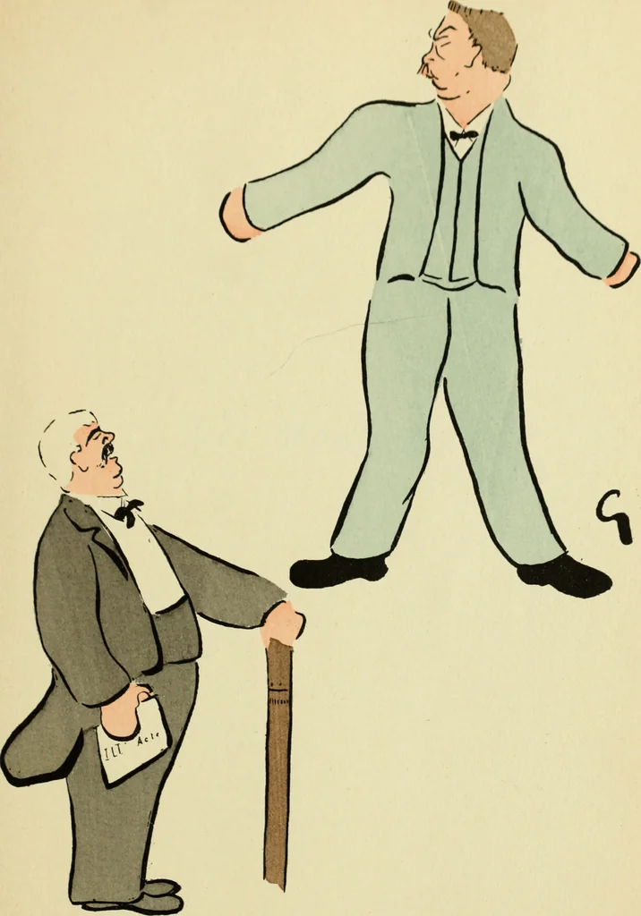 An illustration from De la Comédie Française aux boulevards. Préf. de Jules Claretie, 1906, leaf 60