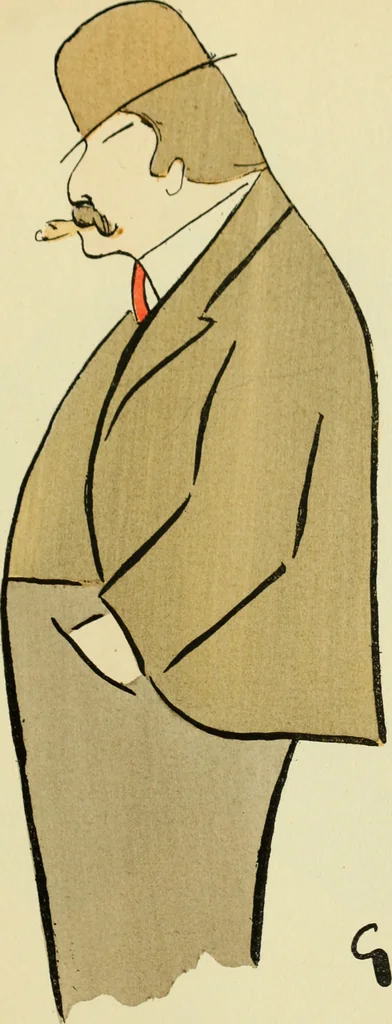 An illustration from De la Comédie Française aux boulevards. Préf. de Jules Claretie, 1906, leaf 68
