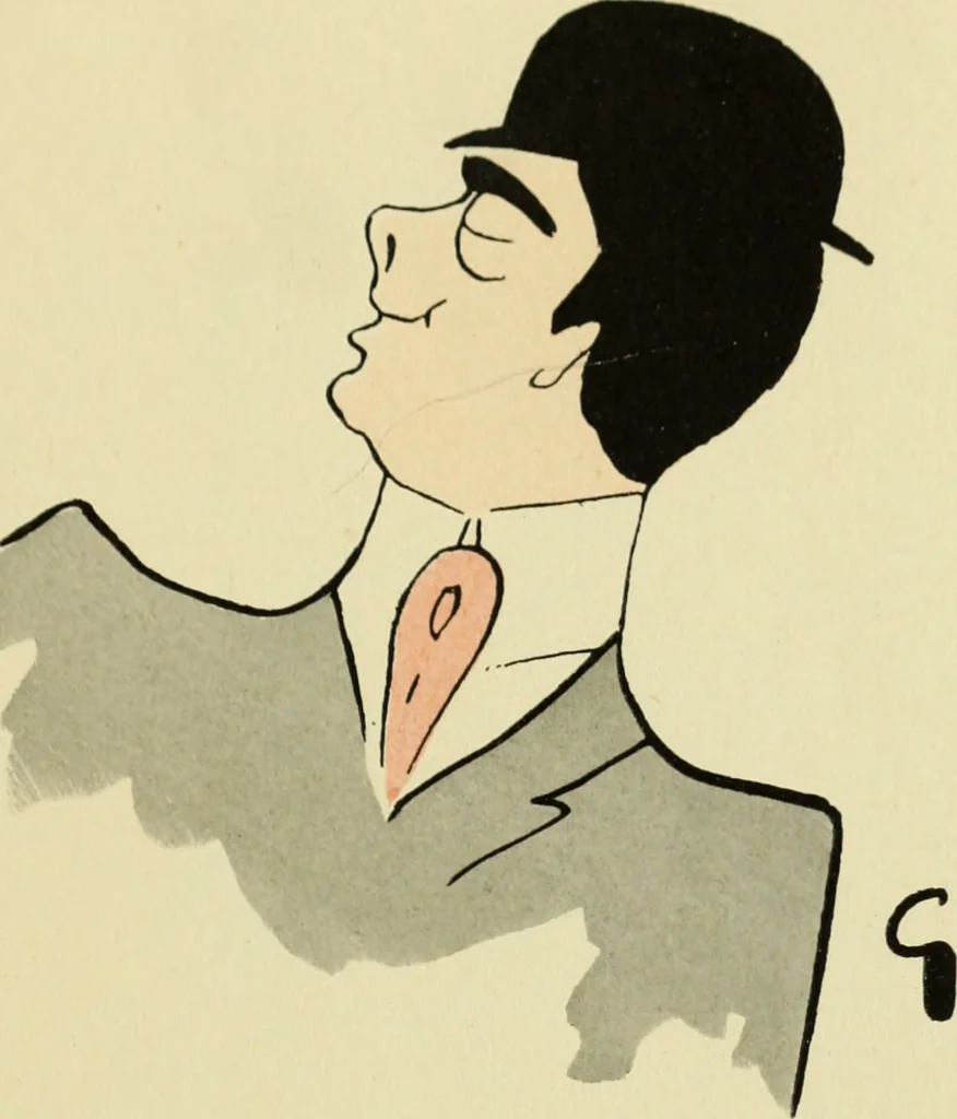 An illustration from De la Comédie Française aux boulevards. Préf. de Jules Claretie, 1906, leaf 74