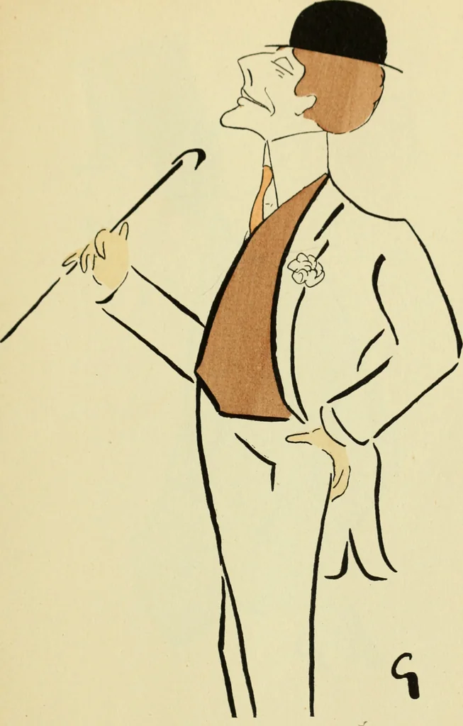 An illustration from De la Comédie Française aux boulevards. Préf. de Jules Claretie, 1906, leaf 78