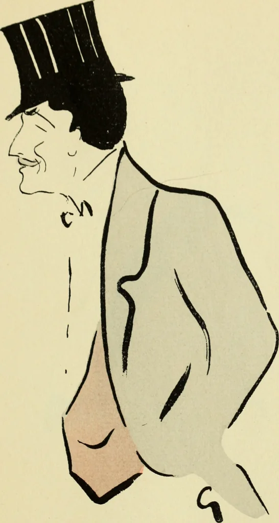 An illustration from De la Comédie Française aux boulevards. Préf. de Jules Claretie, 1906, leaf 80