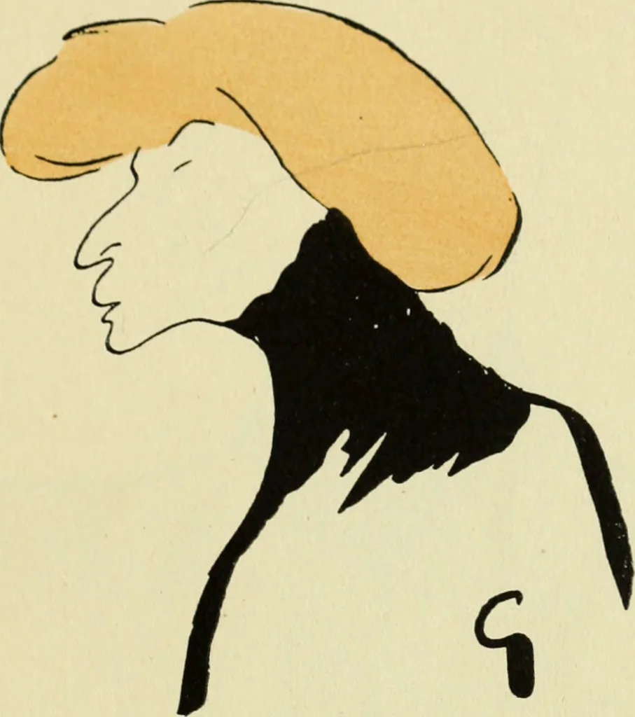 An illustration from De la Comédie Française aux boulevards. Préf. de Jules Claretie, 1906, leaf 84