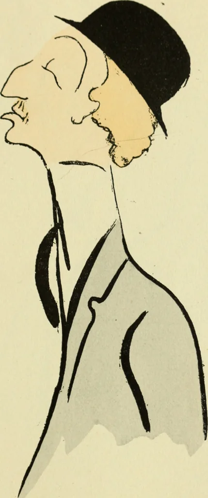 An illustration from De la Comédie Française aux boulevards. Préf. de Jules Claretie, 1906, leaf 88