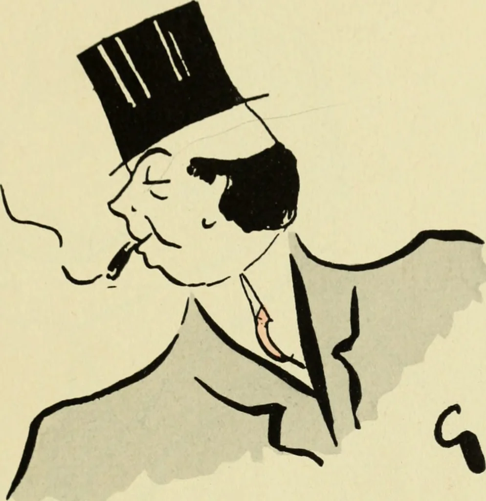 An illustration from De la Comédie Française aux boulevards. Préf. de Jules Claretie, 1906, leaf 92