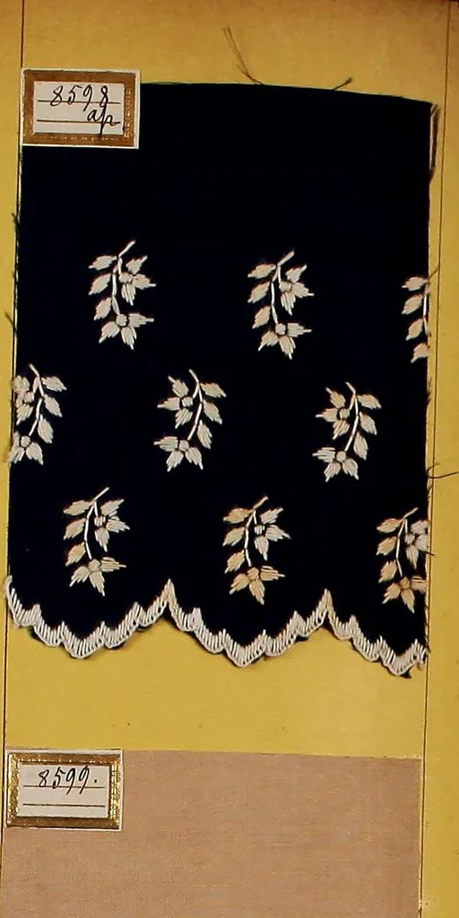 An illustration from Sample book of French embroidery, 1850?, 1850, leaf 103