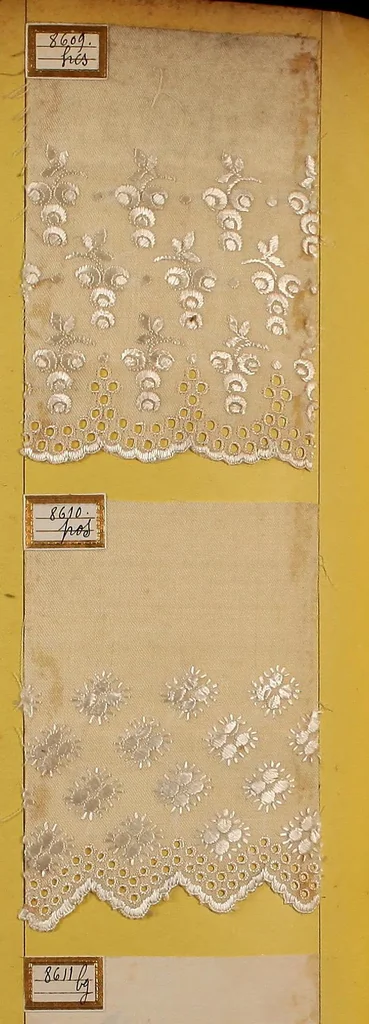 An illustration from Sample book of French embroidery, 1850?, 1850, leaf 105