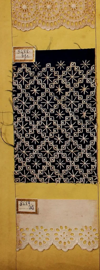 An illustration from Sample book of French embroidery, 1850?, 1850, leaf 117