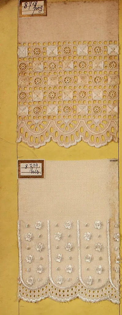 An illustration from Sample book of French embroidery, 1850?, 1850, leaf 121